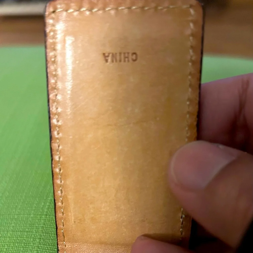 Fossil Brown Leather Money Clip